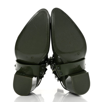 Louis Vuitton Rubber Monogram Rhapsody Ankle Boots 39 Kaki 5 of 8