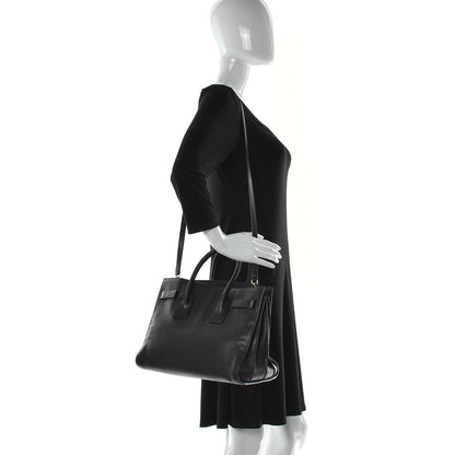 Saint Laurent Calfskin Small Sac De Jour Black 2 of 9