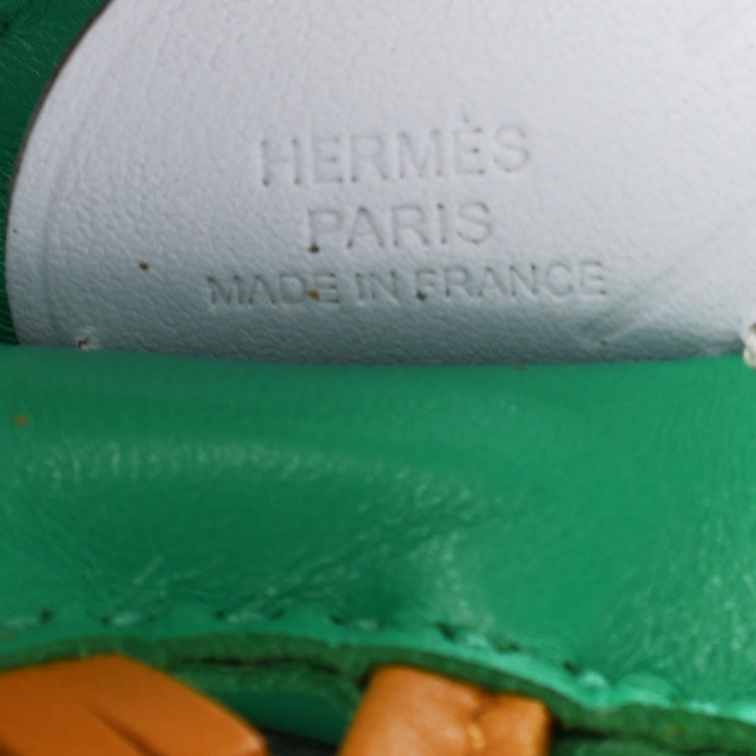 Hermes Milo Lambskin Grigri Rodeo Pegase Horse Bag Charm PM Menthe Sesame Bleu Brume 8 of 9