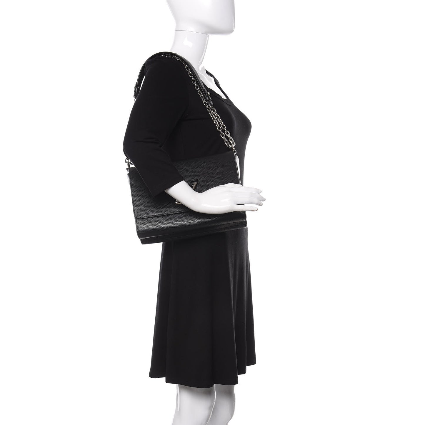 Epi Twist Shoulder Bag MM Black