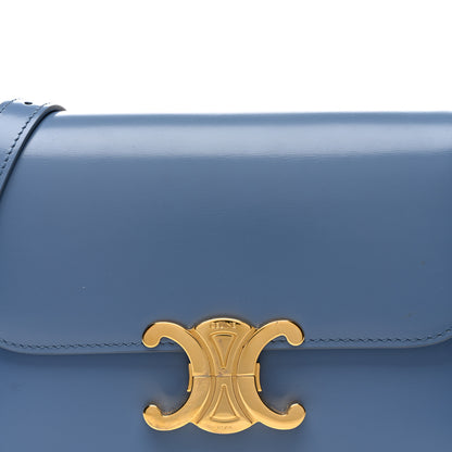 Celine Shiny Calfskin Teen Triomphe Azure 10 of 13