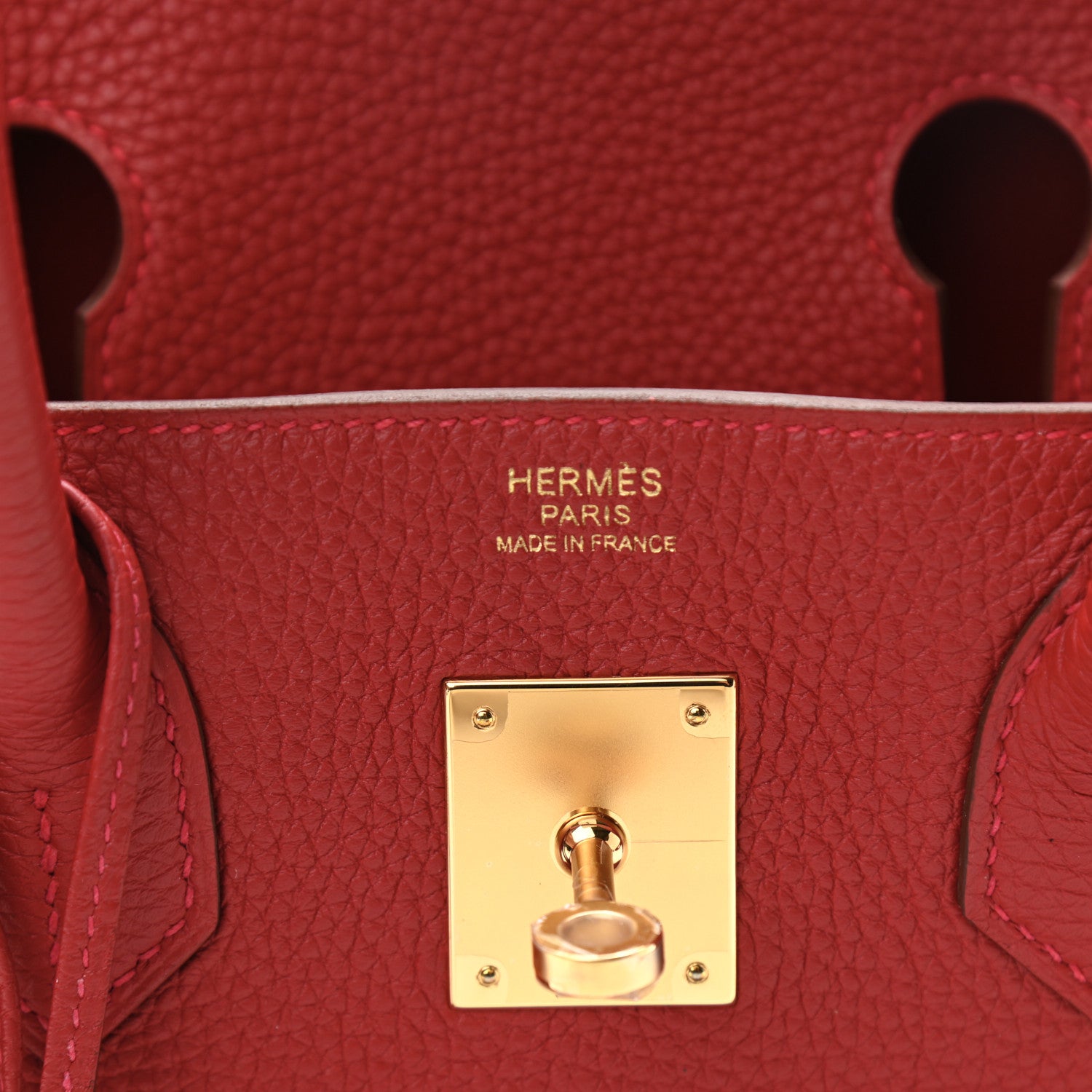 Hermes Togo Birkin 30 Rouge Casaque 6 of 11
