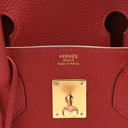 Hermes Togo Birkin 30 Rouge Casaque 6 of 11