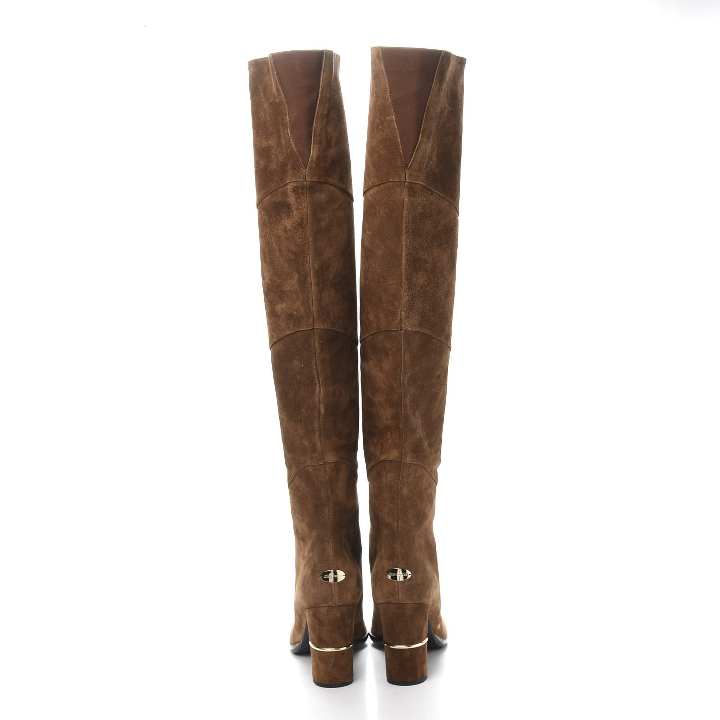 Suede Maira 80 Knee High Boots 41 Khaki Brown