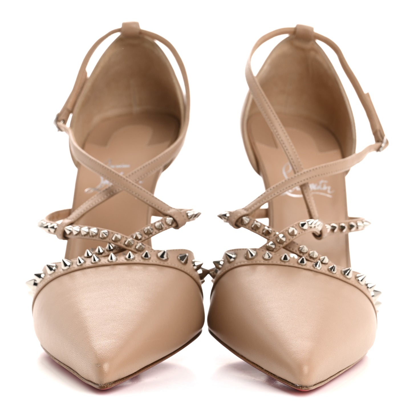 Nappa Studded Tatooshka 100 Pumps 40 Blush