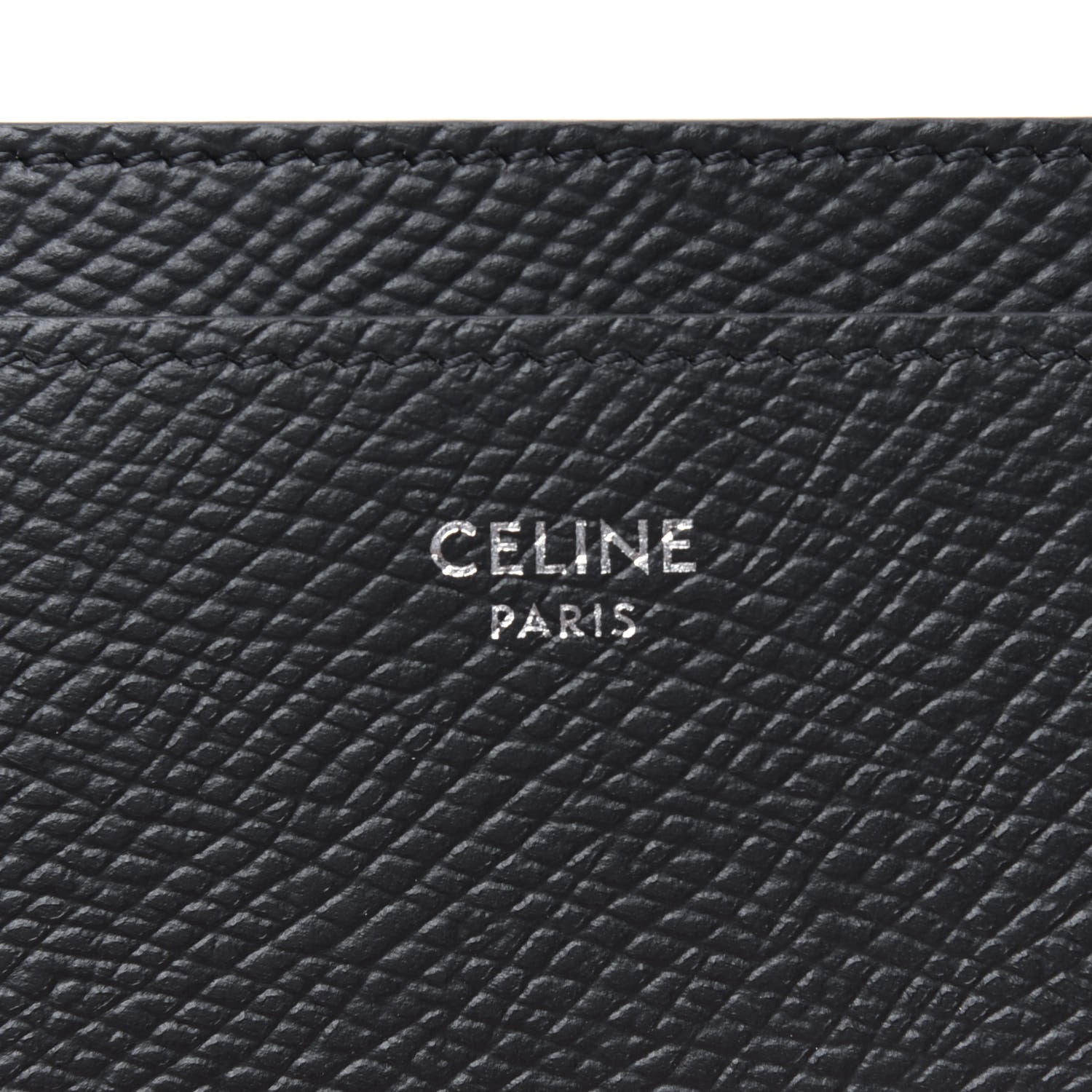 Celine Grained Calfskin Card Holder Grey 5 of 6