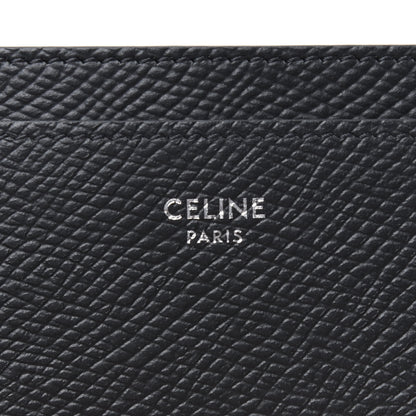 Celine Grained Calfskin Card Holder Grey 5 of 6