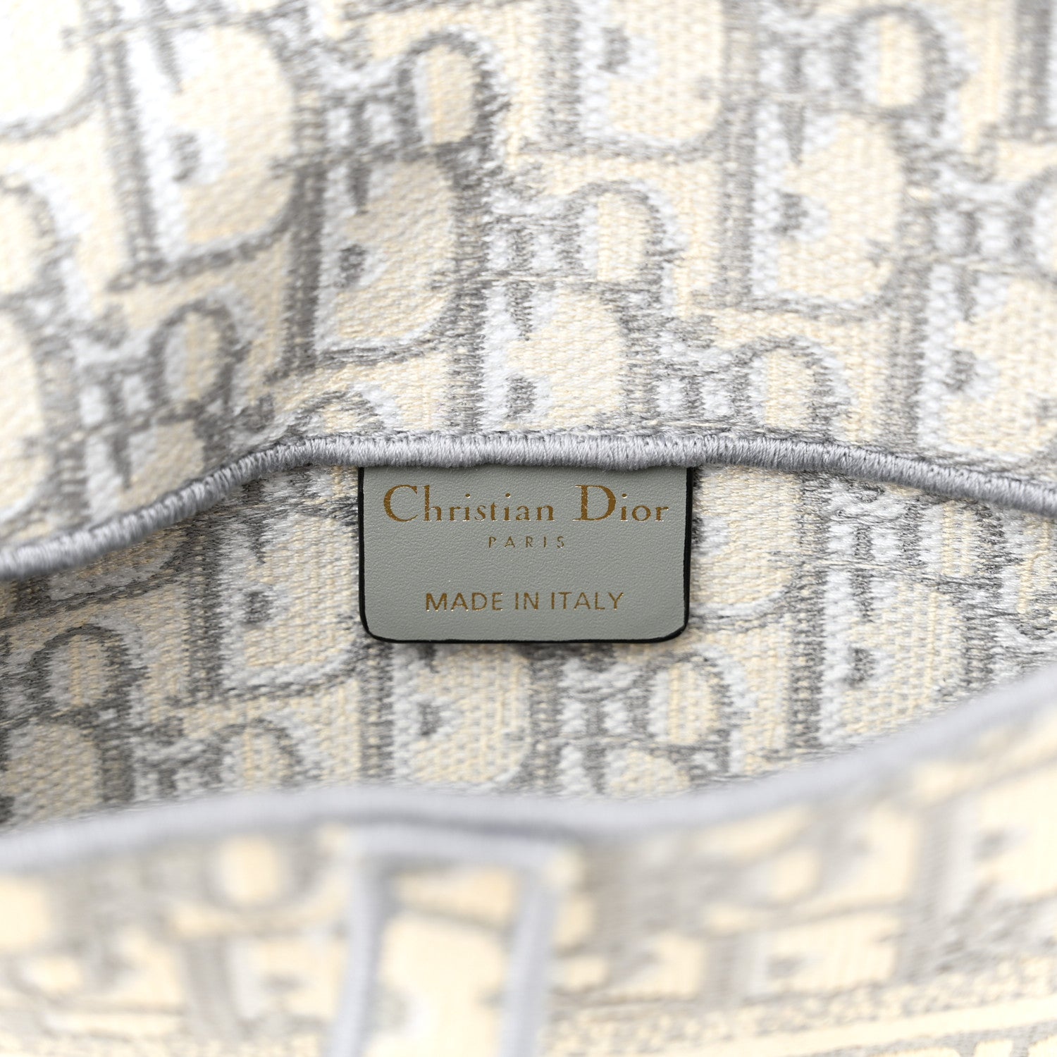 Christian Dior Oblique Slim Saddle Pouch Grey 6 of 11