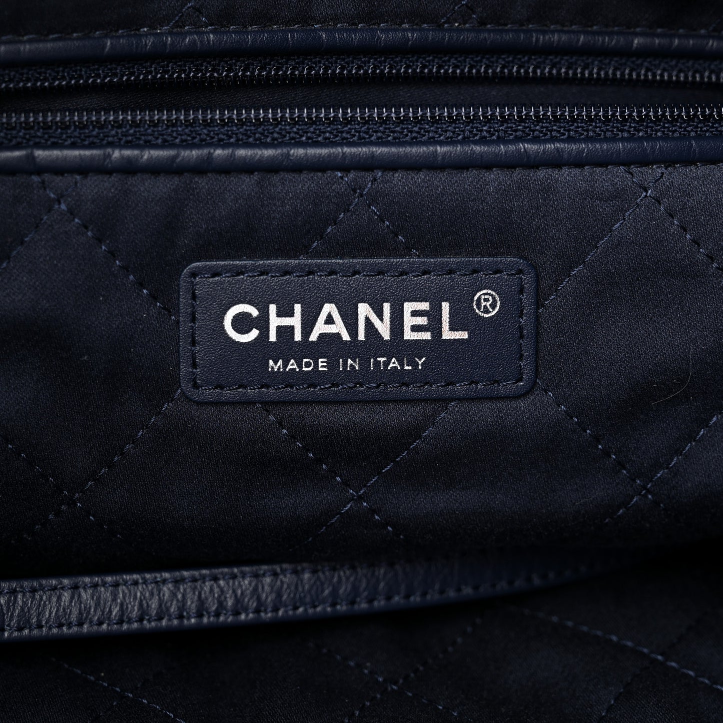 Denim Quilted Stitched Small Chanel 22 Blue