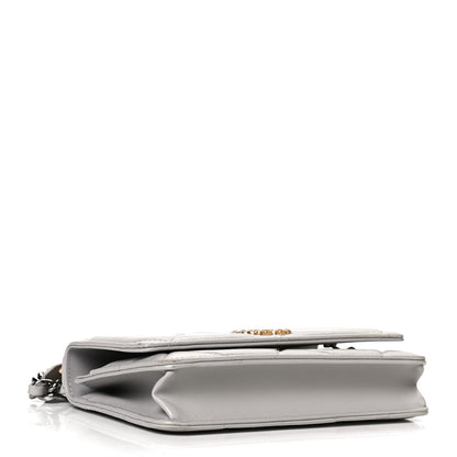 Chanel Lambskin Quilted Chanel 19 Wallet On Chain WOC Grey 3 of 13