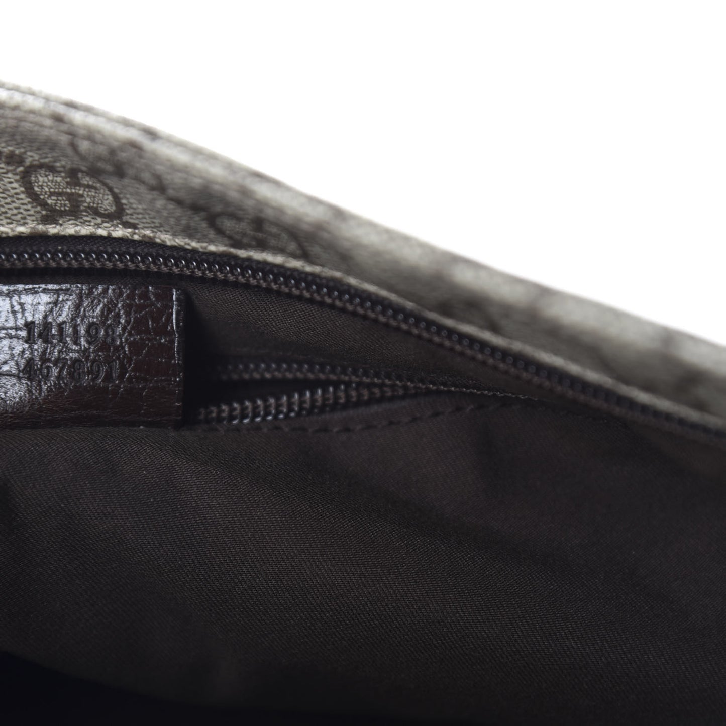 GG Plus Monogram Medium Flat Messenger Bag Dark Brown