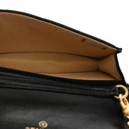 Chanel Lambskin Quilted Pearl Crush Clutch With Chain Black 5 of 11