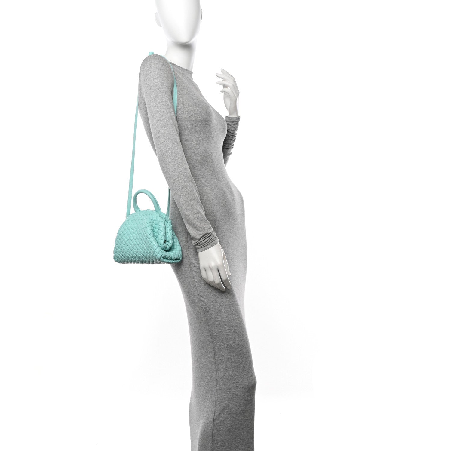 Bottega Veneta Nappa Intreccio Mini Padded Handle Bag Celadon 2 of 11