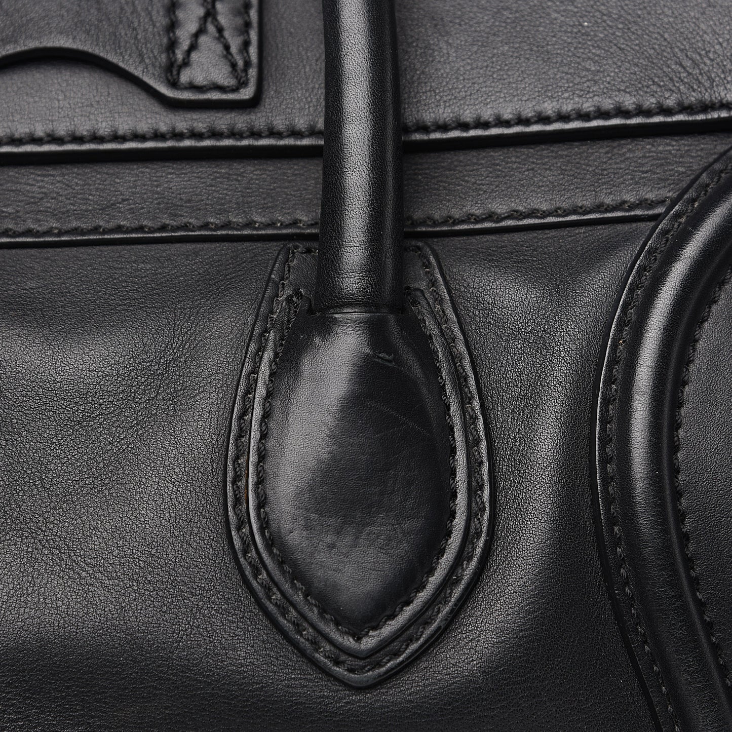 Smooth Calfskin Mini Luggage Black