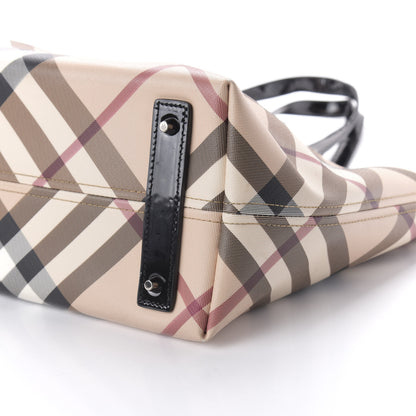 Burberry Supernova Check Stanton Tote Black 7 of 12