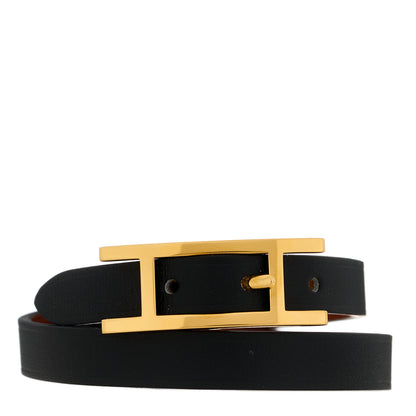 Hermes Swift Behapi Double Tour Bracelet T1 Black 1 of 4