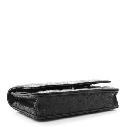 Chanel Caviar Quilted Wallet on Chain WOC Black 4 of 13