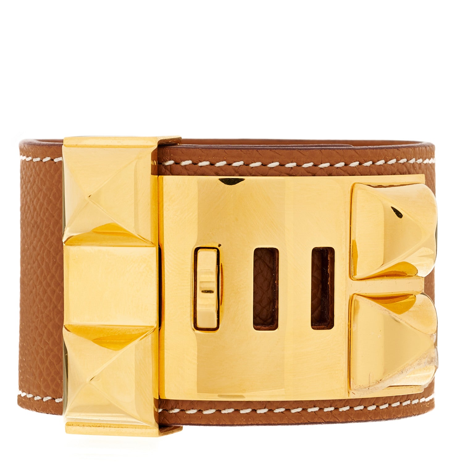 Hermes Epsom Collier de Chien CDC Bracelet T2 Gold 2 of 7