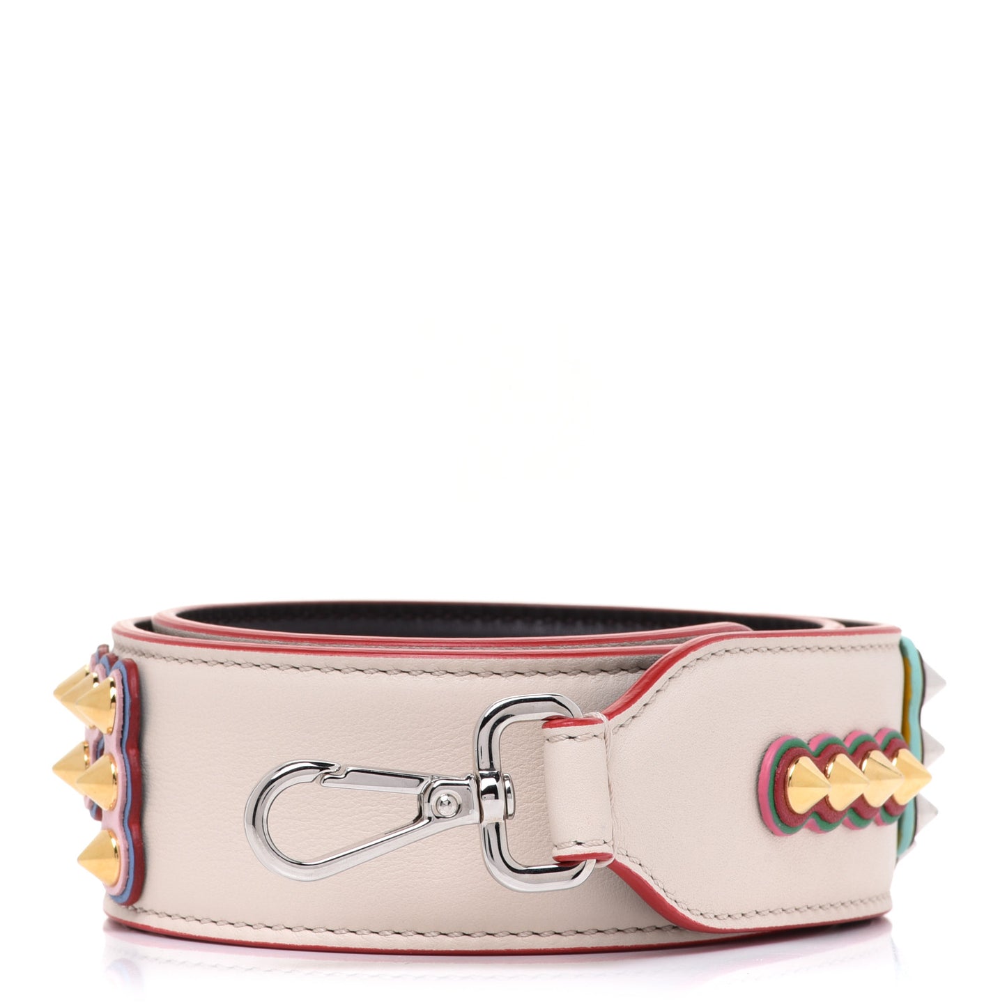 Vitello Dolce Fun Fair Metal Studded Strap You Camelia Multicolor