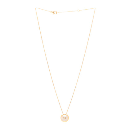 Cartier 18K Yellow Gold Diamond Mother of Pearl XS Amulette de Cartier Pendant Necklace 2 of 3
