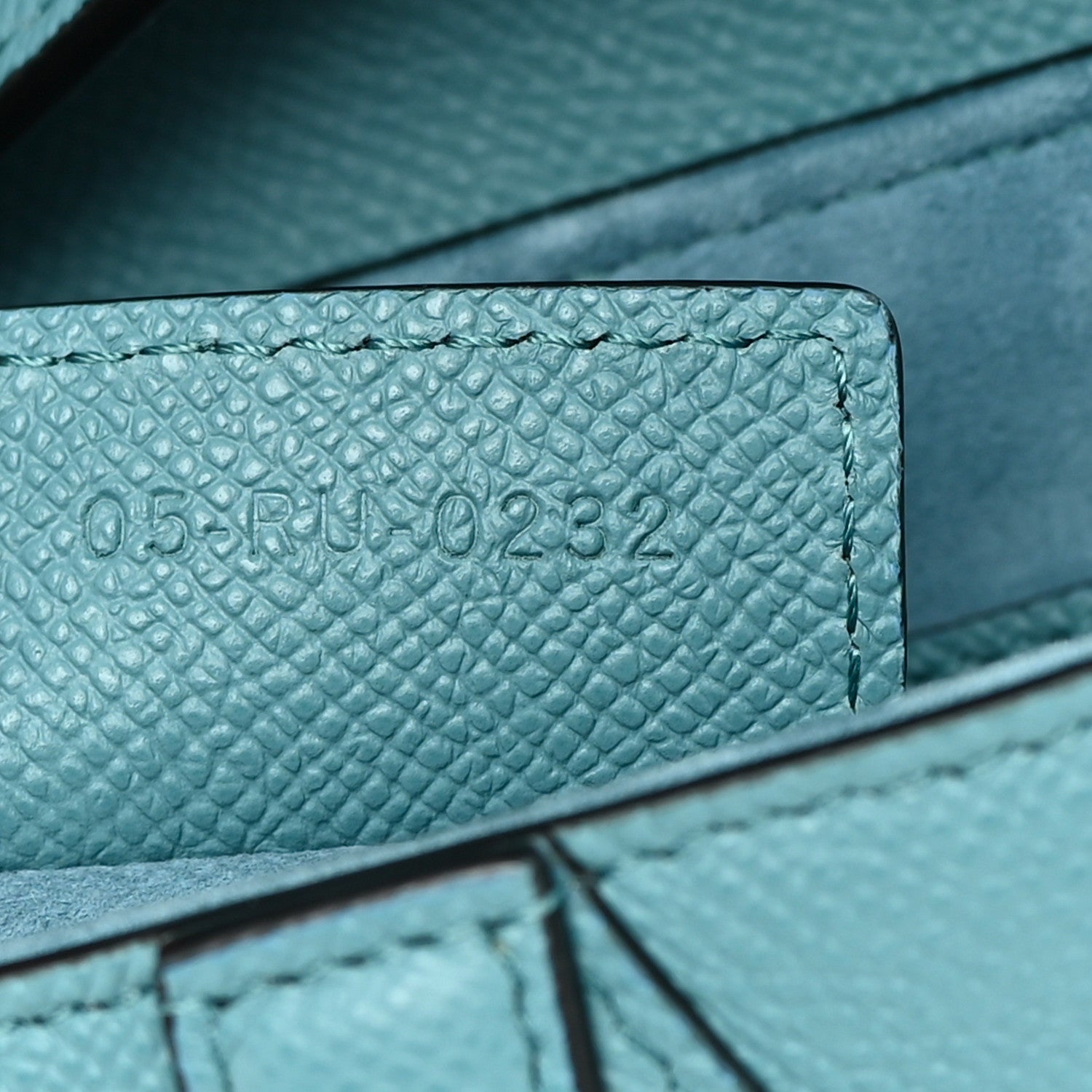 Christian Dior Grained Calfskin Saddle Bag Azure Blue 7 of 11