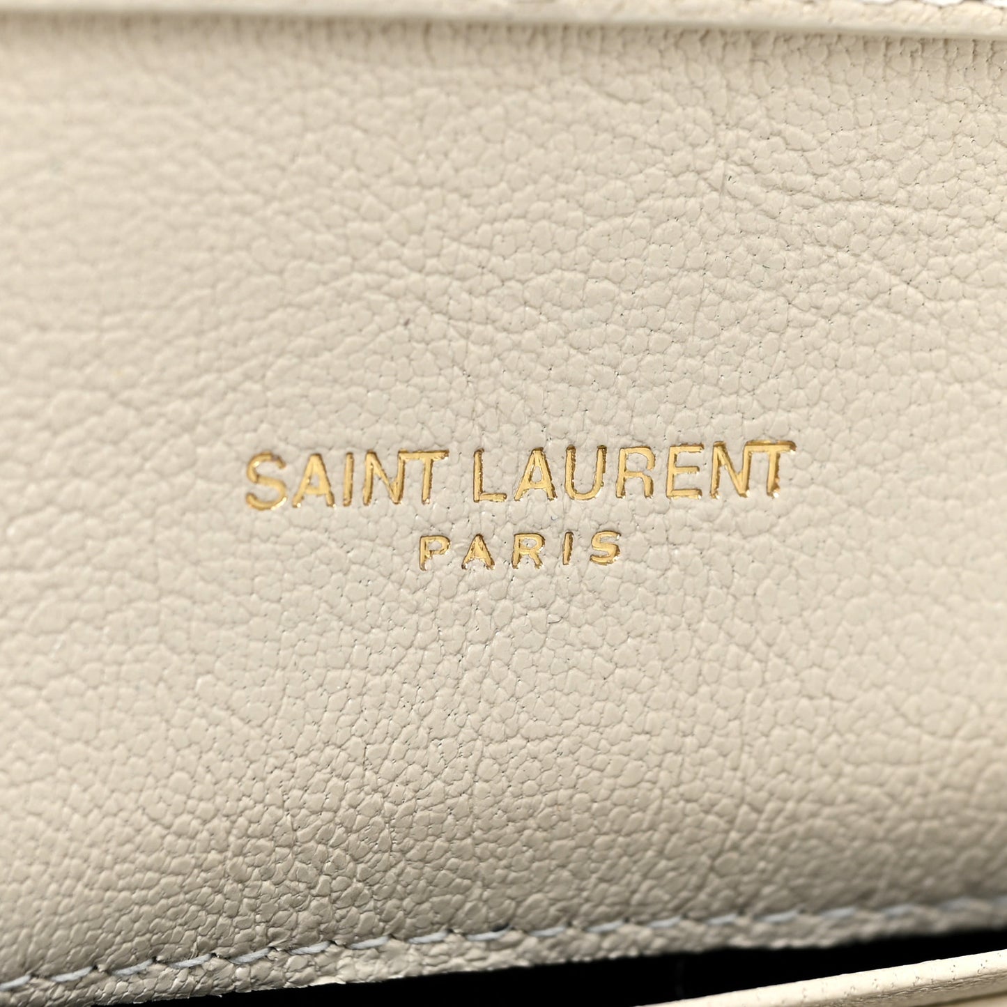 Lambskin Diamond Quilted Becky Chain Wallet Blanc Vintage
