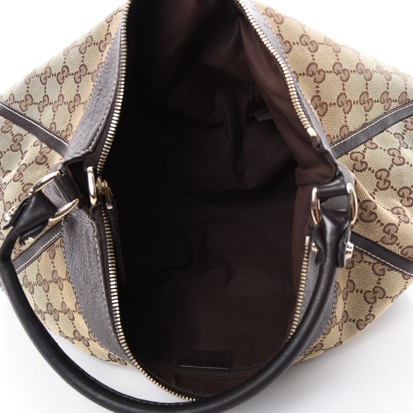 Monogram Large D Ring Hobo Dark Brown