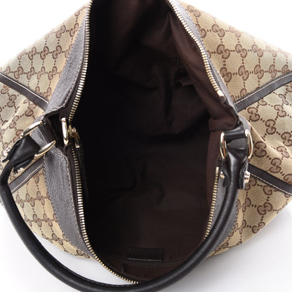 Gucci Monogram Large D Ring Hobo Dark Brown 4 of 10
