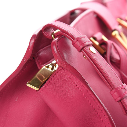 Saint Laurent Calfskin Small Classic Y Cabas Fuchsia 15 of 22