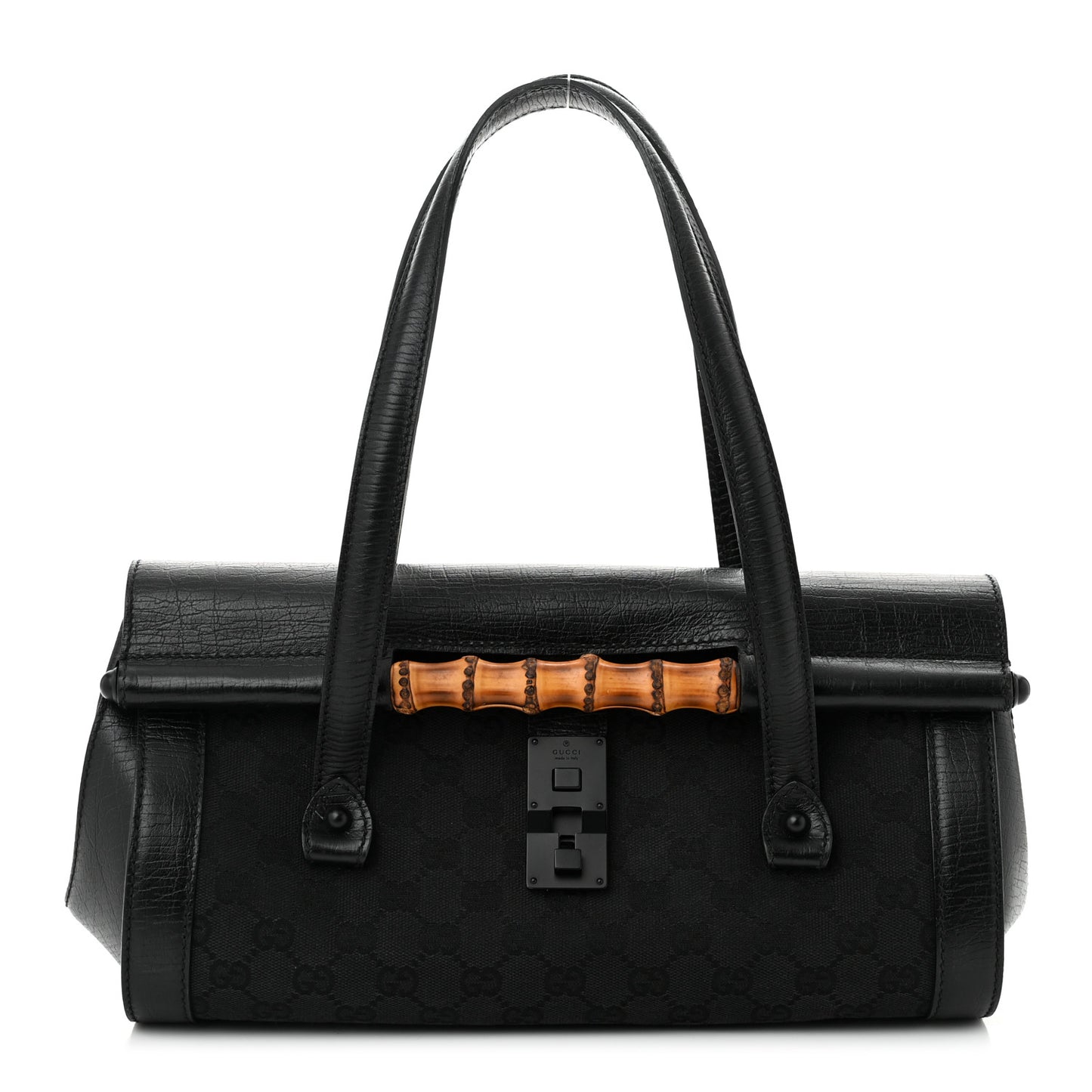 Monogram Bamboo Bullet Bag Black