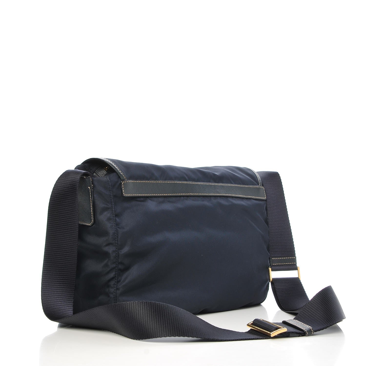 Prada Tessuto Nylon Saffiano Vela Messenger Baltico 3 of 8