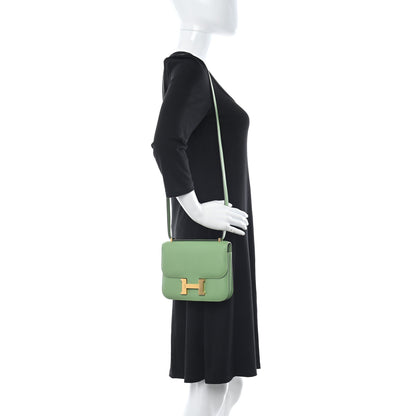 Hermes Epsom Constance 18 Vert Criquet 2 of 10