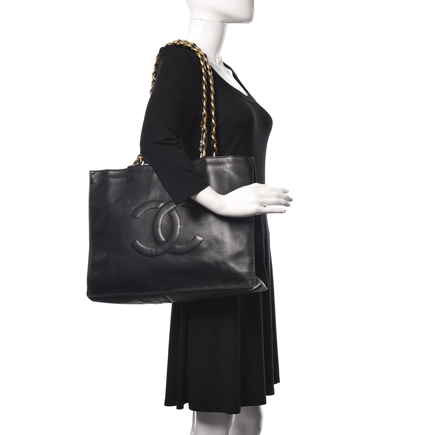Lambskin CC Tote Black