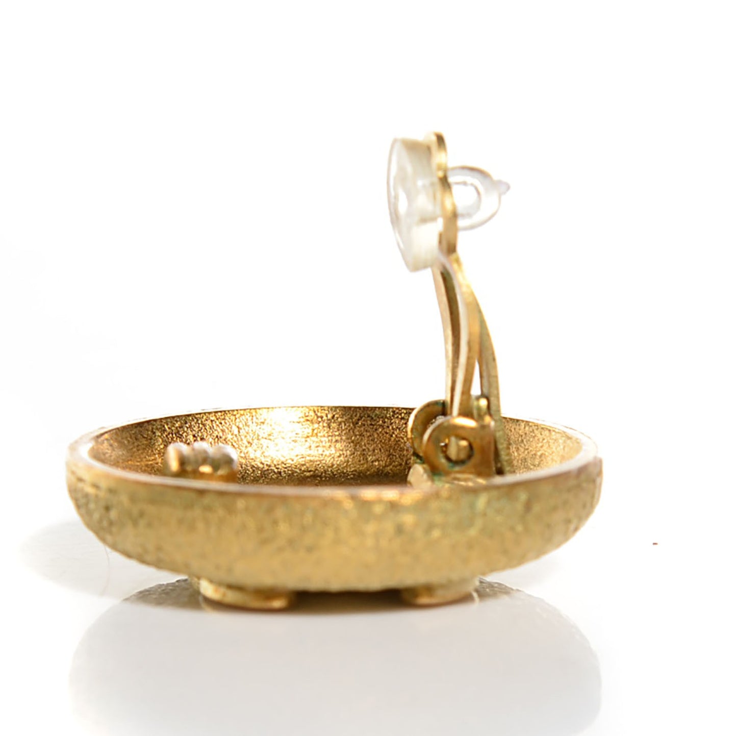 CC Clip On Earrings Gold