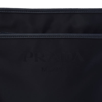 Prada Tessuto Nylon Saffiano Flat Messenger Bag Baltico 11 of 11