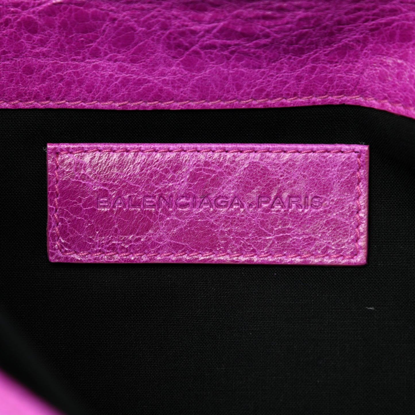 Agneau Giant Brogues Hardware Envelope Clutch Magenta