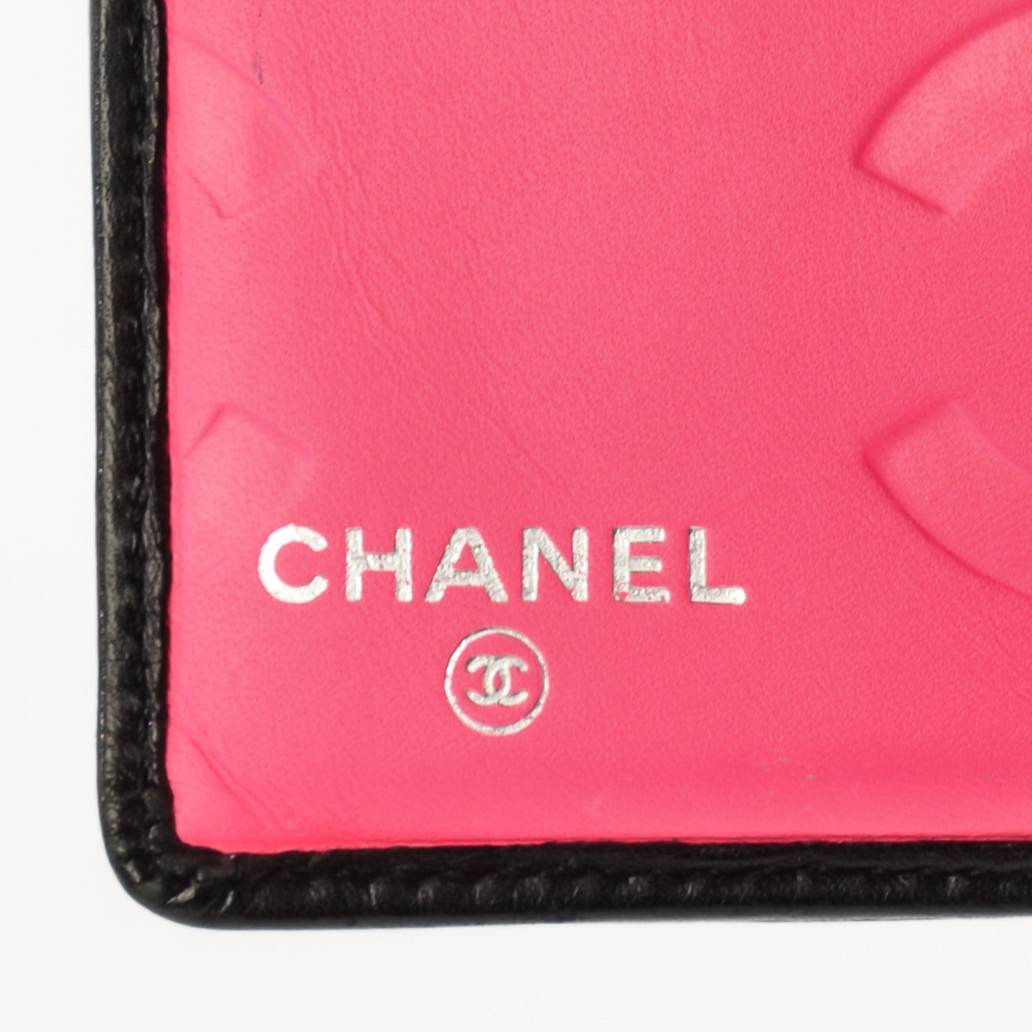 Chanel Calfskin Quilted Cambon Bi-Fold Wallet Black White 5 of 8