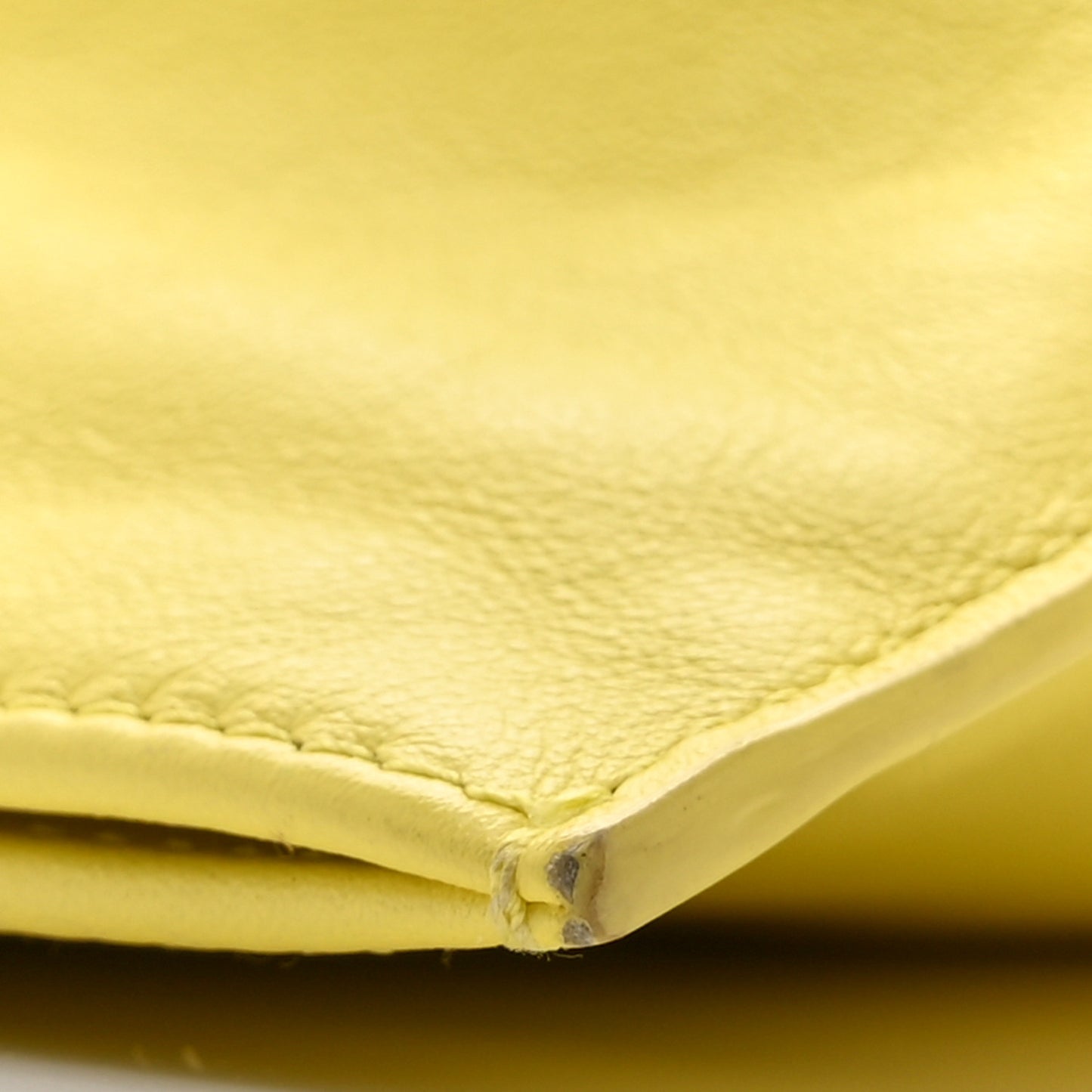 Calfskin Mini BV Twist Yellow