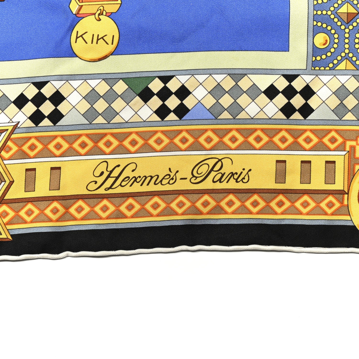 Hermes Silk Colliers de Chiens Scarf 90 2 of 5