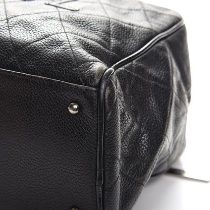 Chanel Caviar Patent Quilted Large Bowler Black 12 of 15