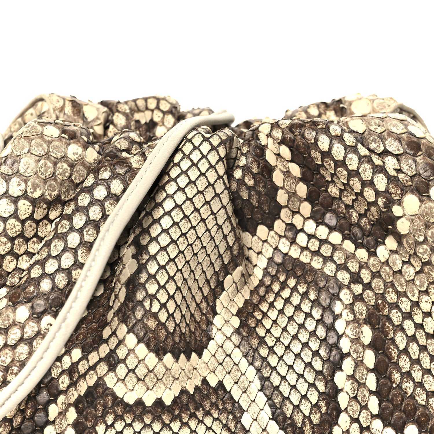 Bottega Veneta Snakeskin The Mini Pouch Brown 9 of 11