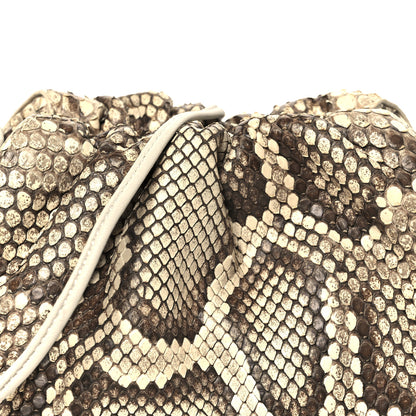 Bottega Veneta Snakeskin The Mini Pouch Brown 9 of 11