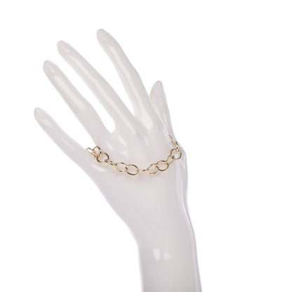 Tiffany 18K Yellow Gold Round Chain Link Bracelet 2 of 5
