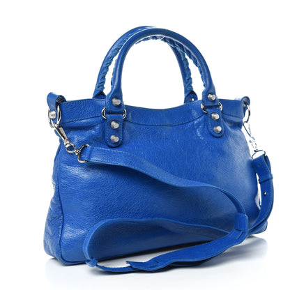 Balenciaga Agneau Giant 12 Silver Hardware Town Bleu Lazuli 3 of 14