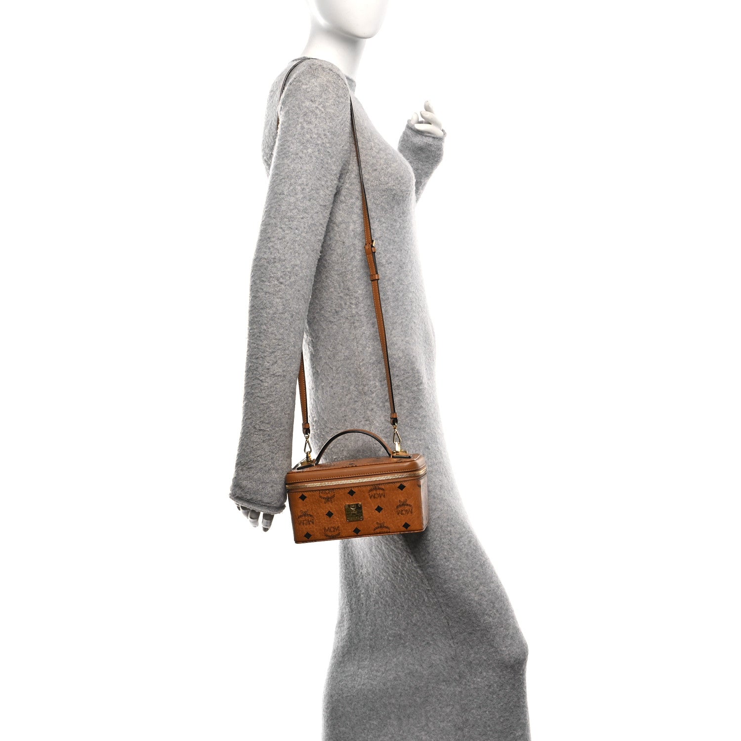 MCM Visetos Rockstar Vanity Case Cognac 2 of 9