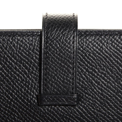 Hermes Epsom Bearn Gusset Wallet Black 11 of 12