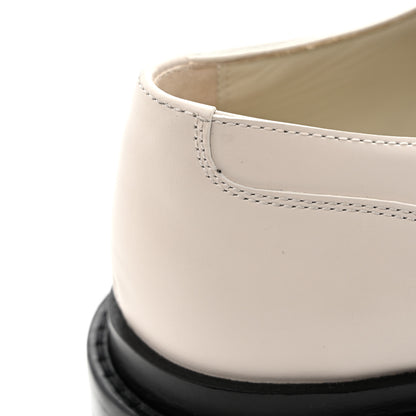 Hermes Glossed Calfskin First Derby 36.5 Beige Glaise 10 of 12