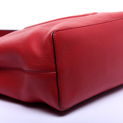 Gucci Pebbled Calfskin Large Soho Hobo Tabasco Red 6 of 11