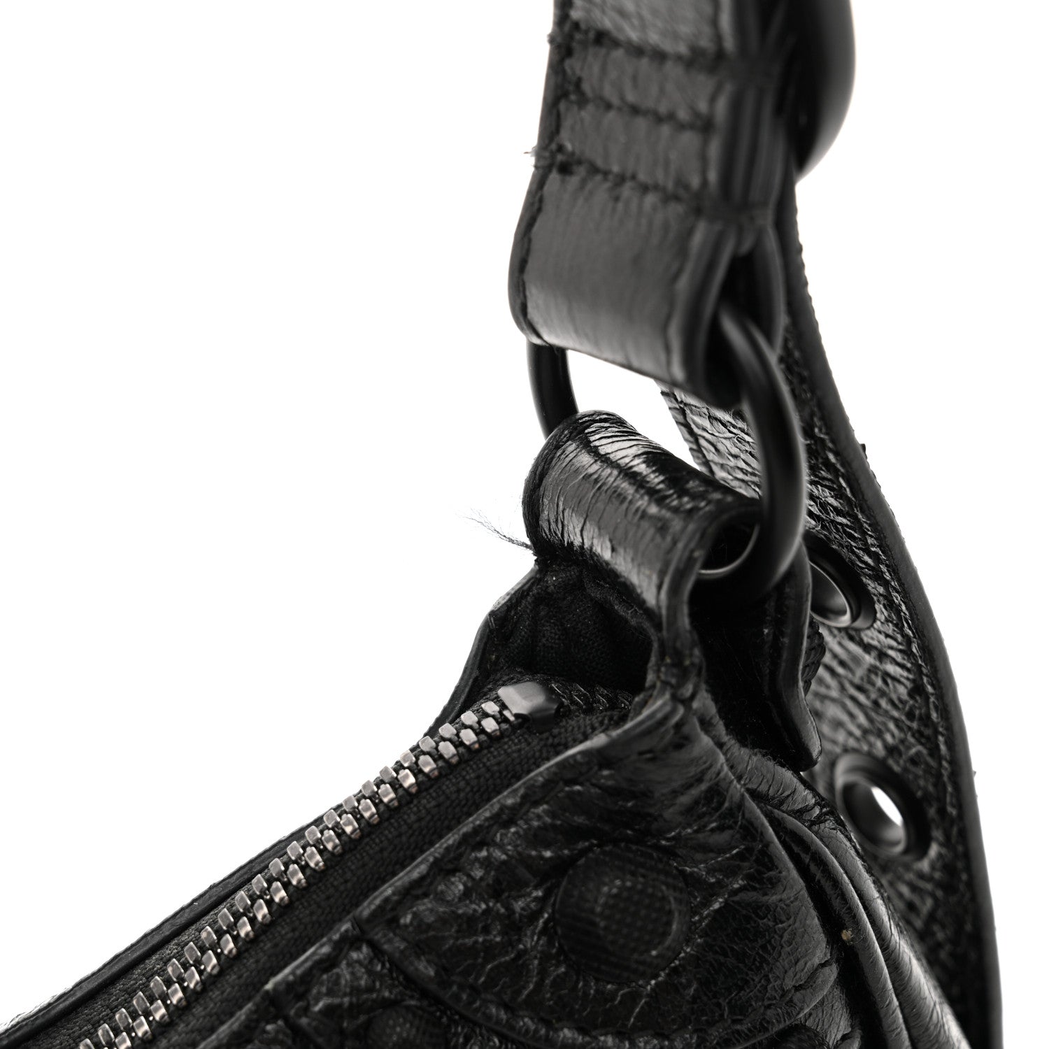 Balenciaga Agneau Arena Le Cagole Shoulder Bag XS Black 12 of 13