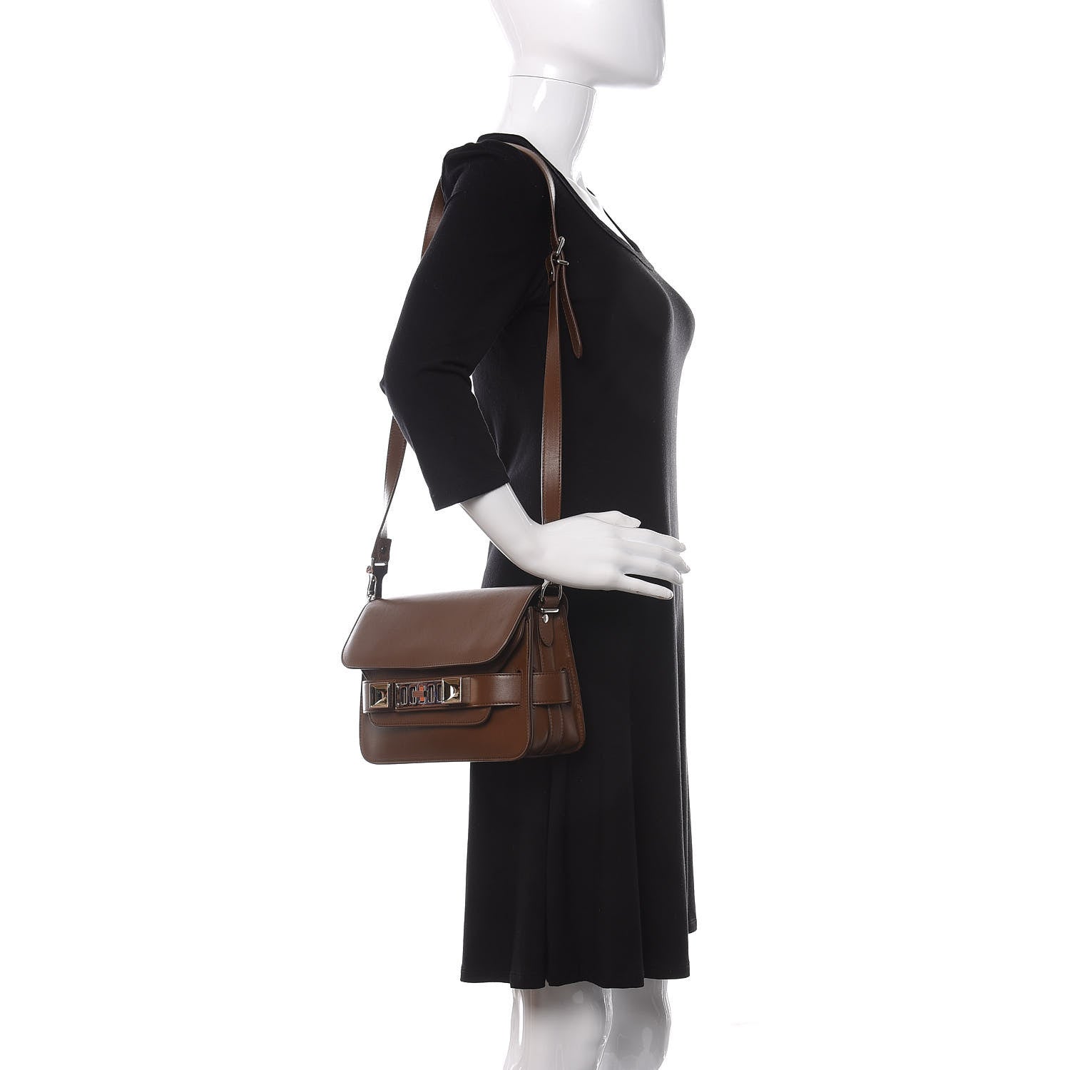 Proenza Schouler Smooth Calfskin Mini PS11 Classic Shoulder Bag Hazelnut 2 of 10